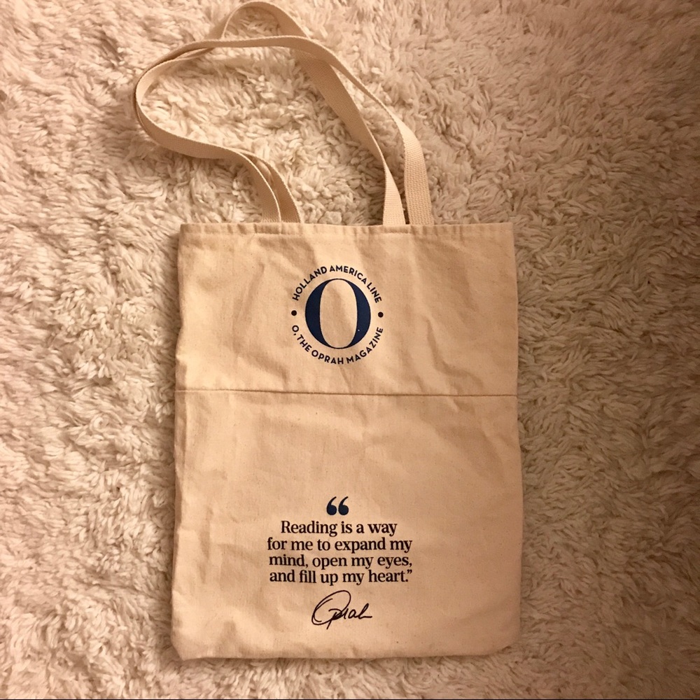 NWOT Oprah canvas bag